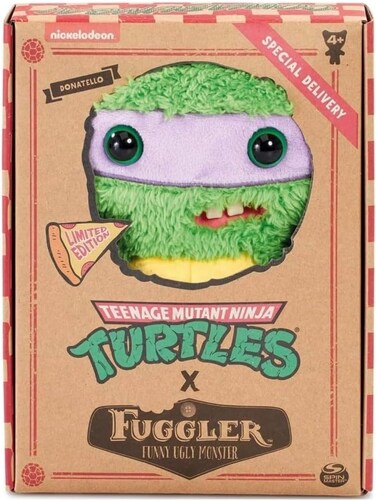 Fuggler toymonster Funny Ugly Monster Ninja Turtles Special delivery Nickelodeon Plush Figure Collection (Donatello), Green
