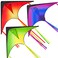 JOYIN 3 Packs Large Delta Kite Red, Green and Purple, Easy to Fly Huge for Kids and Adults with 262.5ft String, Large Delta Beach Kite for Outdoor Games and Activities