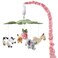The Peanutshell Crib Mobile for Girls - Soft Pink Musical Baby Crib Mobile with 12 Lullabies, Cute Animal Baby Wildest Dreams Wildest Dreams Nursery Decor
