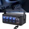 Nilight 4 Gang Rocker Switch Box 12V SPST ON Off Switch PD Type C and QC 3.0 USB Charger Voltmeter Waterproof Aluminum Rocker Switch Panel DIY Stickers for Boats Cars RVs Trucks