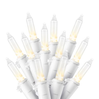 JOIEDOMI Christmas String Lights Indoor,100 Count Mini Warm Fairy Light,21.5FT Lighting Decor for Patio Dorm Classroom Bedroom Holiday Wedding Party Garland Birthday Festival Valentines Day,White Wire