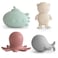 mushie Sealife Bath Toys Play Set for Toddlers   100% Food Grade Silicone   Mold Free, Pack of 4
