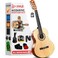 Pyle Beginner Acoustic Guitar Kit, 3/4 Junior Size All Wood Instrument for Kids, Adults, 36" Natural Ash