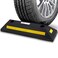 Pyle Curb Garage Vehicle Floor Stopper for Parking Safety 1PC Heavy Duty Rubber Parking Lot Driveway Stopper, For Car Vans Trucks Tire Wheel Guide Block Protect Bumper- Pyle PCRSTP11