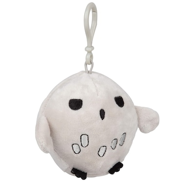 Harry Potter Hedwig Clip On Plush Key Chain - Owl Character Figure Accessory Keychain - Polyester