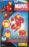 Marvel Slap Sticks Iron Man Reusbale Gel Stickers, 5-Inch Character and 3 2-1/2-Inch Icons