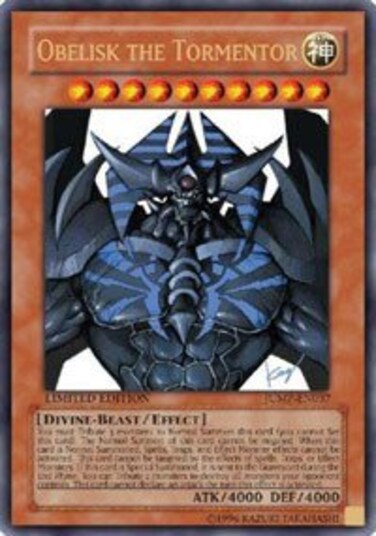 YU-GI-OH! - Obelisk The Tormentor (EN037) (JUMP-EN037) - Shonen Jump Magazine Promos - Promo Edition - Ultra Rare