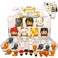 Harry Potter Mini Figures - Bundle with 24 Mystery Harry Potter Figurines Plus Stickers, More   Harry Potter Set for Kids