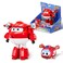 Super Wings - 5" Transforming 2-Pack Supercharged Jett &amp; Super Pet Jett Airplane Toys   New from Season 5   Airplane to Robot   Preschool Birthday Gifts for 3 4 5 Year Old Kids   with Light Effect