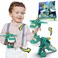 Super Wings 5 in Transformer Toys Tino, Transforming Airplane Robot for Boys and Girls, Action Figures Dinosaur Toy for Kids Age 3 4 5 6 7 8 9+