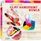 Hapinest Make Your Own Clay Handprint Bowl Kit for Kids, Art and Crafts for Boys &amp; Girls, Kids DIY Craft Kit, Clay Bowl Handprint Kit for Kids, Handprint Kit Clay Craft Kit Ages 6 7 8-12 &amp; Up