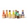 Lovevery Post &amp; Play Peg People Baby Toy, 7 Wooden Peg Doll Practice Color Matching, Stacking, and Balancing, Ages 13 Months +