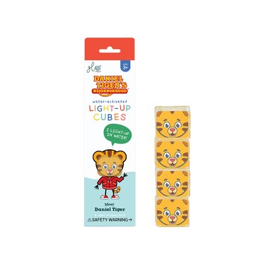 Glo Pals x Daniel Tiger's Neighborhood Water-Activated Light-Up Cubes for Sensory Play (Cubes Only)