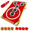 SWOOC Games - Coney Island Toss - Arcade Style Cornhole Board Set w/Carrying Case &amp; 15+ Games - Corn Hole Games for Adults - Kids Bean Bag Toss Game - Kids Cornhole Set with Bags - Outdoor Yard Games
