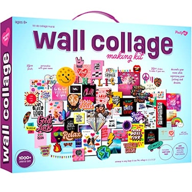 Pretty Me Wall Collage Kit for Teen &amp; Tween Girls - Arts Craft Gift Ideas for Age 11, 12,13, 14, 15, 16 Year Old Girl - Birthday Gifts and Stuff for Teenage Bedroom Decor - Teens Crafts Kits Teenager