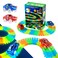 USA Toyz Glow Tracks Starter Kit Race Tracks and 2 LED Toy Cars - 216pk Glow in The Dark Bendable Flexible Rainbow Race Track Set with 2 Light Up Car Toys, STEM Building Toys for Boys and Girls