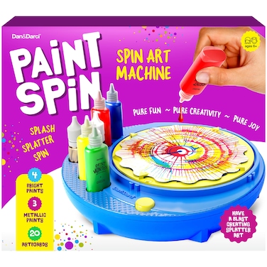 Paint Spin Art Machine Kit for Kids - Arts &amp; Crafts for Boys &amp; Girls Ages - Easter Craft Set Gifts for 6-9 Year Old Boy, Girl- Cool Painting Spinner Toys Kits Sets - Birthday Gift Ideas 6 7 8 9