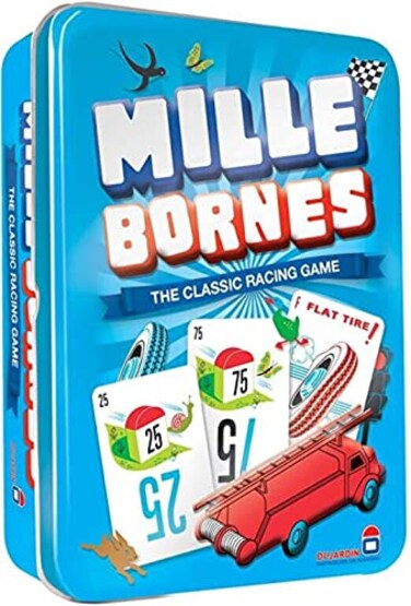 Mille Bornes Classic Racing Card Game - Fast-Paced Family Strategy Game for Ages 7+, 2-6 Players, 20 Minute Playtime - By Zygomatic
