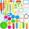 JOYIN 44 Clay Tools Set for Kids, Clay Accessories with Various Plastic Molds, Rolling Pins, Cutters