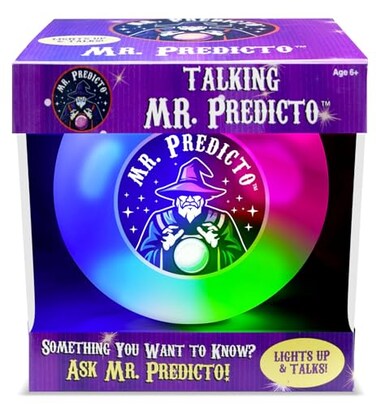 Kamhi World Mr Predicto Fortune Telling Ball - Ask Questions &amp; Get Answers, Interactive Color Changing Crystal Ball, Novelty Toy with Lights, Fun Teen Gift
