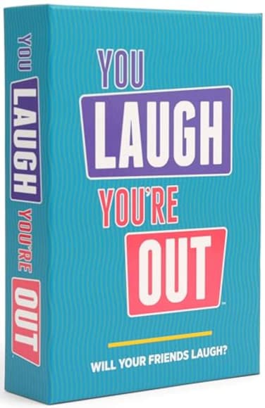 DSS Games You Laugh You're Out A Party Game with Hilarious Charades Family Card Games for Adults &amp; Kids, 125 Prompt Cards Fun Card Games for Family Game Nights, Gatherings, &amp; Parties Ages 14 +