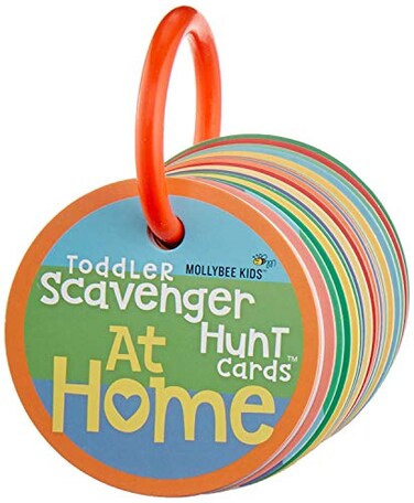 MOLLYBEE KIDS Toddler Scavenger Hunt Cards at Home, Toddler Activity, Ages 2, 3, Indoor Scavenger Hunt Game