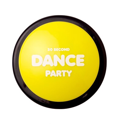 30 Second Dance Party - The Button   Dance Party Button with Music   Gag Gifts   Office Toys