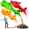 MindSprout Dino Blasters, Rocket Launcher for Kids - Launch up to 100 ft. Birthday Gift, for Boys &amp; Girls Age 3, 4, 5, 6, 7, Years Old - Outdoor Toys, Family Fun, Dinosaur Toy, Kids Toys