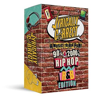 Lyrically Correct 90's and 2000's Hip Hop &amp; R&amp;B Music Trivia Card Game for Friends, Fun Party Game for Adults, Family Gatherings, Game Nights, and Finish The Lyrics Challenge