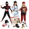 Born Toys 3-in-1 Kids' Dress Up &amp; Pretend Play Set-Kids Pirate Costume, Kids Ninja Costume &amp; Astronaut Costume for Kids Ages 3-7