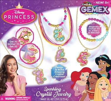 Cra-Z-Art Disney Princess Gemex Sparkling Crystal Jewelry Making Kit