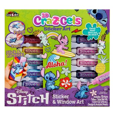Stitch CRA-Z-Gels 3D Deluxe DIY Sticker Maker Set, Great for Boys and Girls Ages 6 and Up