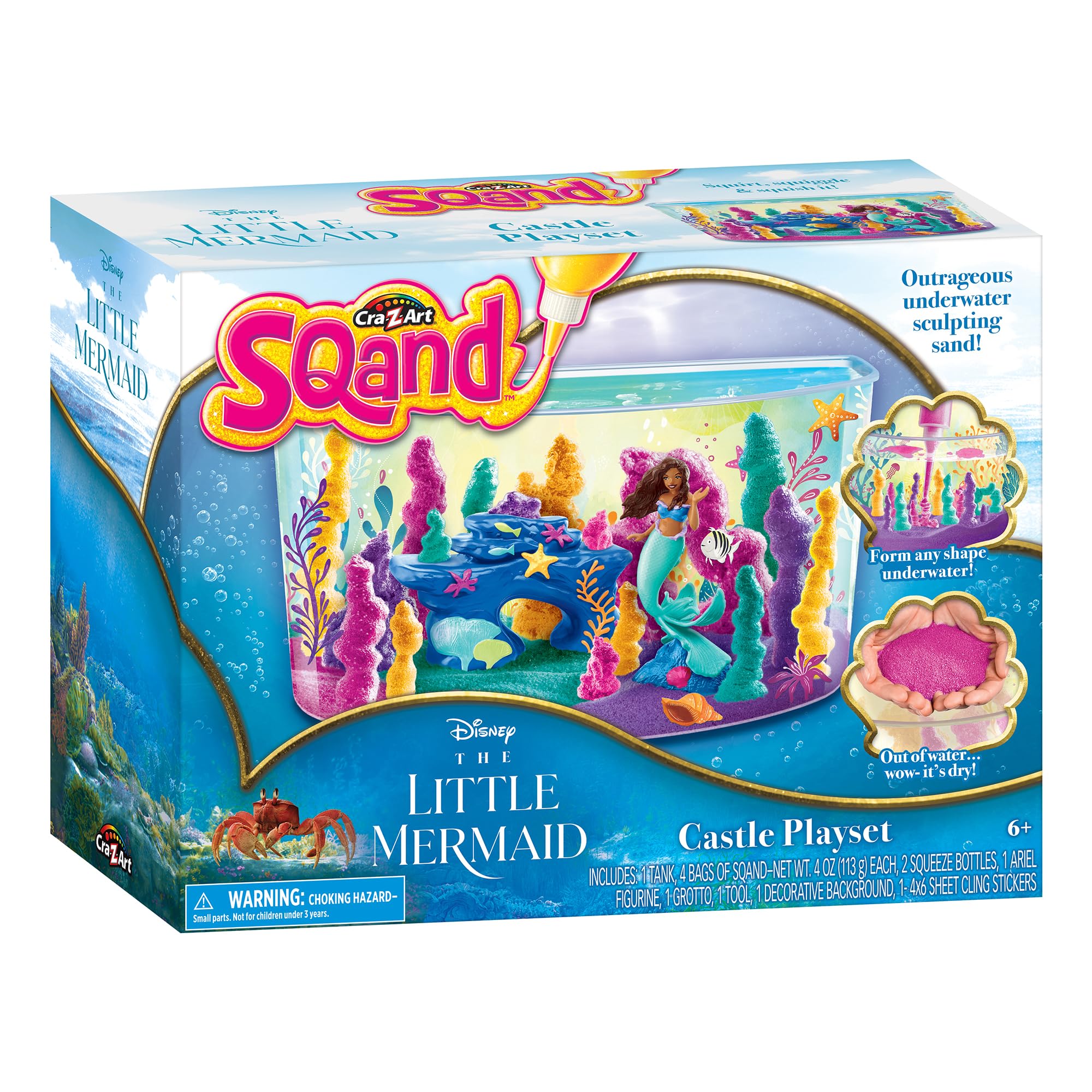 Squand Buy Cra-Z-Art Disney The Little Mermaid Sqand Castle Playset ...