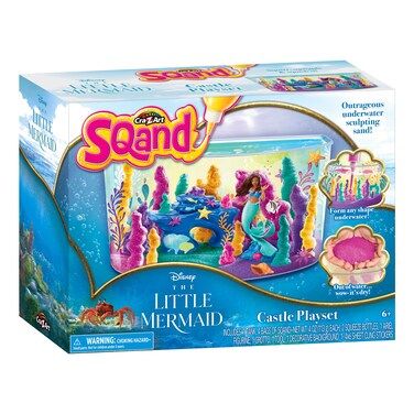 Cra-Z-Art Disney The Little Mermaid Sqand Castle Playset, Underwater Scultpting Sand Kit for Ages 6 and Up