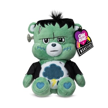 Care Bears Universal Monsters 9" Fun Size Plush - Grumpy Bear as Frankenstein - Soft, Huggable Plushie, Stuffed Animal for Girls and Boys, Ages 4+