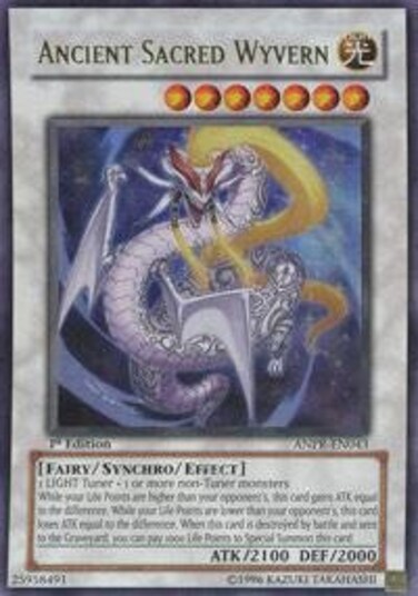 Yu-Gi-Oh! - Ancient Sacred Wyvern (ANPR-EN043) - Ancient Prophecy - 1st Edition - Ultra Rare