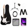 Fender 6 String Electric Guitar Pack, Right, Black, Full (0379800006)