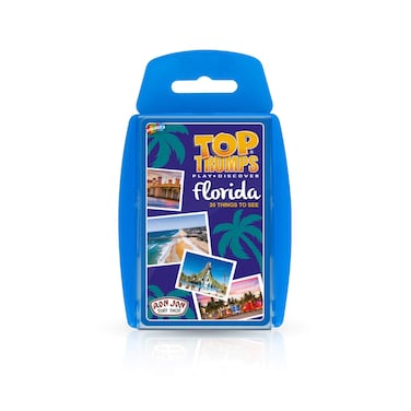 Top Trumps Card Game Florida - Family Games For Kids and Adults - Learning Games - Kids Card Games for 2 Players and more - Kid War Games - Card Wars - For 6 plus kids