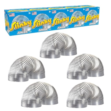 Slinky Jr. The Original Walking Spring Toy, 1-Pack Small Metal Slinkys, Great for Party Favors and Gift Bag Toys, by Just Play