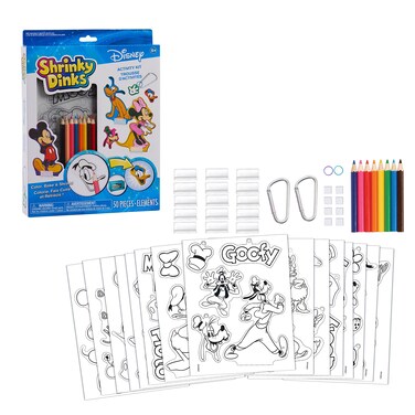 Shrinky Dinks Disney Classics Kit, 15 Pre-Printed Shrinky Dinks Sheets, Kids Toys for Ages 5 Up by Just Play