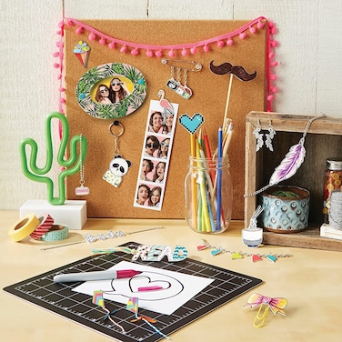 Just Play Shrinky Dinks Creative Pack, 10 Sheets Frosted White, Kids Art and Craft Activity Set, Kids Toys for Ages 6 Up