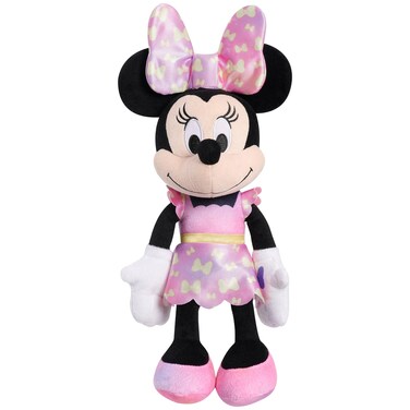 Disney Junior Minnie Mouse Fashion Bow 14-inch Plush Stuffed Animal with Lights and Sounds, Kids Toys for Ages 3 Up by Just Play
