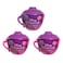 Disney Princess Mini Teacup Capsule Plushie, 3-Pack Set, Collectible Mini Plushie, Styles May Vary, Kids Toys for Ages 3 Up by Just Play