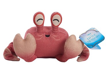 Disney The Little Mermaid Sebastian Small Plush Stuffed Animal, Crab, Kids Toys for Ages 3 Up by Just Play