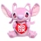 Just Play Disney Stitch Lots of Love 13-inch Large Plush Angel Stuffed Animal, Pink, Alien, Soft Plushie, Kids Toys for Ages 3 Up