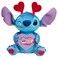 Just Play Disney Stitch Valentine Large 10-inch Plush Stitch Stuffed Animal, Soft Material, Blue, Kids Toys for Ages 2 Up