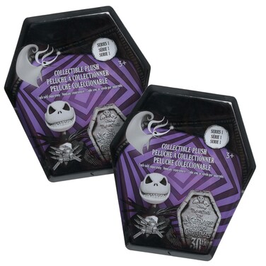 Just Play Disney Tim Burton's The Nightmare Before Christmas Collectible Plush 3-Pack Bundle, Amazon Exclusive, Kids Toys for Ages 3 Up