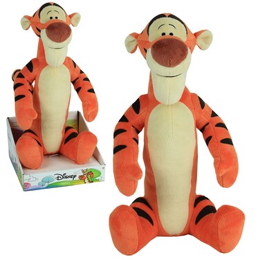 Disney Classics Friends Large 13.5-Inch Plush Tigger from Winnie the Pooh, Stuffed Animal, Tiger, Kids Toys for Ages 2 Up by Just Play