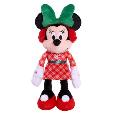 Just Play Disney Holiday 19-inch Plush Minnie Mouse, Kids Toys for Ages 2 Up