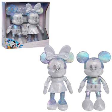 Just Play Disney100 Years of Wonder Mickey Mouse &amp; Minnie Mouse Collector Set Plush Stuffed Animals, Kids Toys for Ages 2 Up
